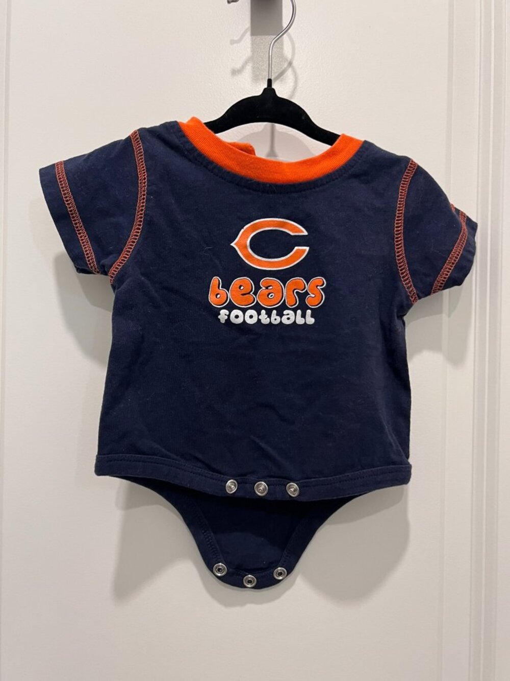 2/$12 💥♻ Reebok NFL Team Chicago Bears Football Navy Onesie |  NB 0-3m | 6858